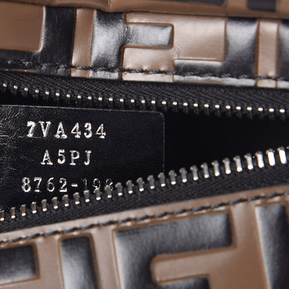 Fendi Vitello Century Bi-Color FF 1974 Embossed Belt Bag Maya Black 7 of 9