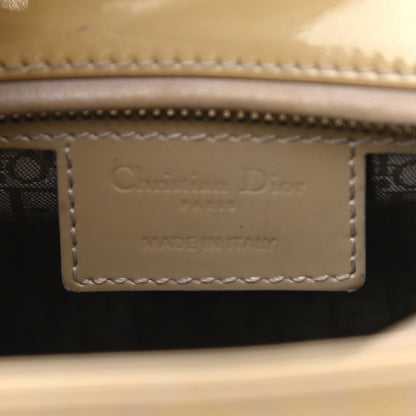 Christian Dior Patent Cannage Medium Lady Dior Beige 8 of 12