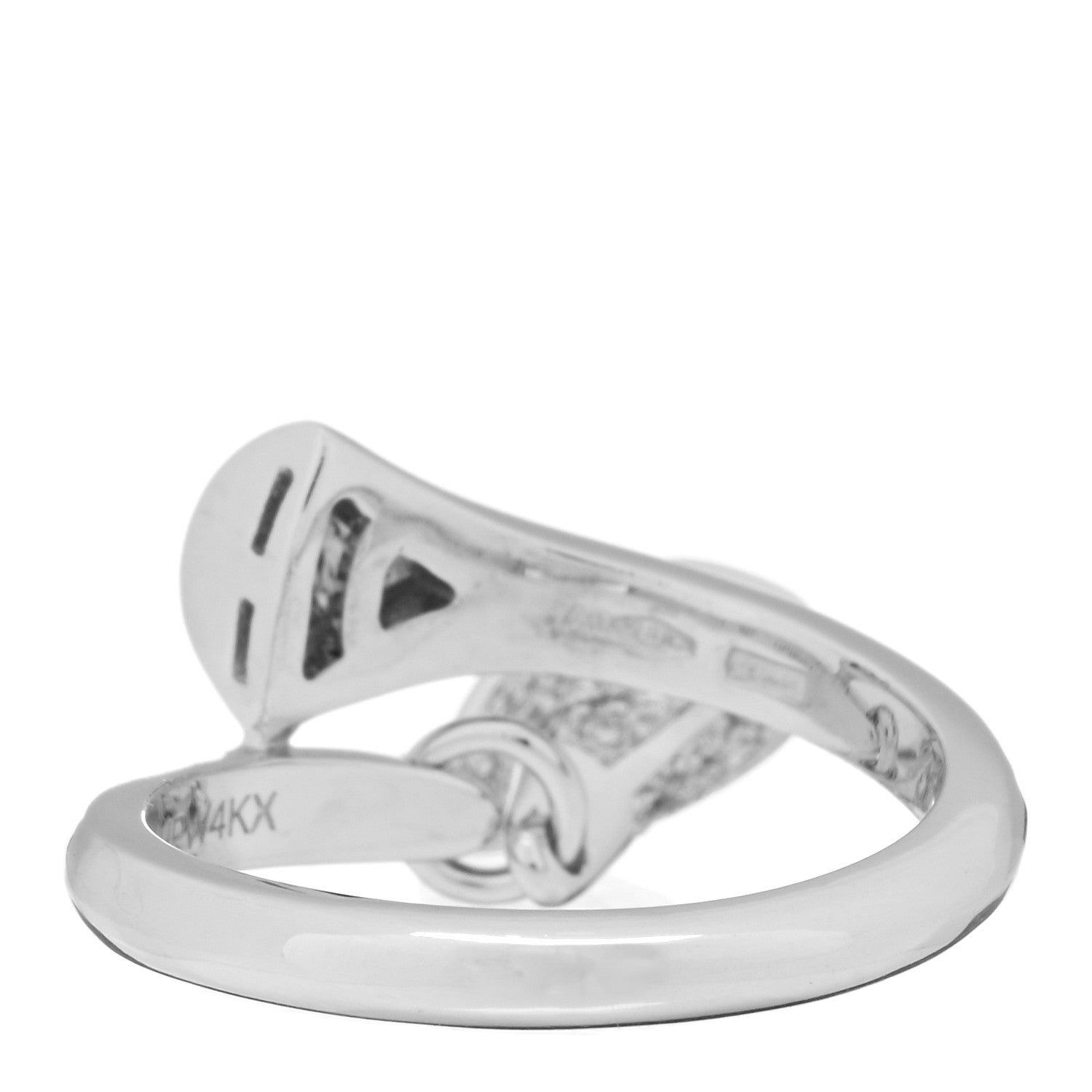 Bulgari 18K White Gold Diamond Divas' Dream Ring 48 4.5 3 of 4