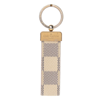 Louis Vuitton Damier Azur Dragonne Key Holder Rose Ballerine 1 of 3