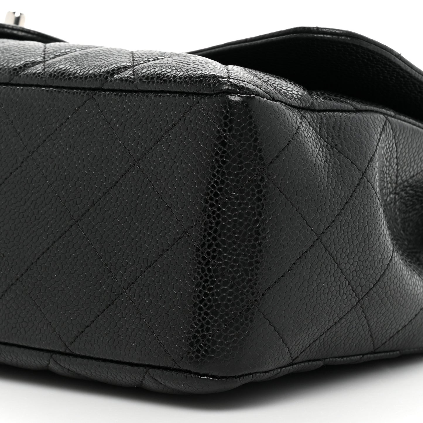 Caviar Quilted Jumbo Single Flap Black
