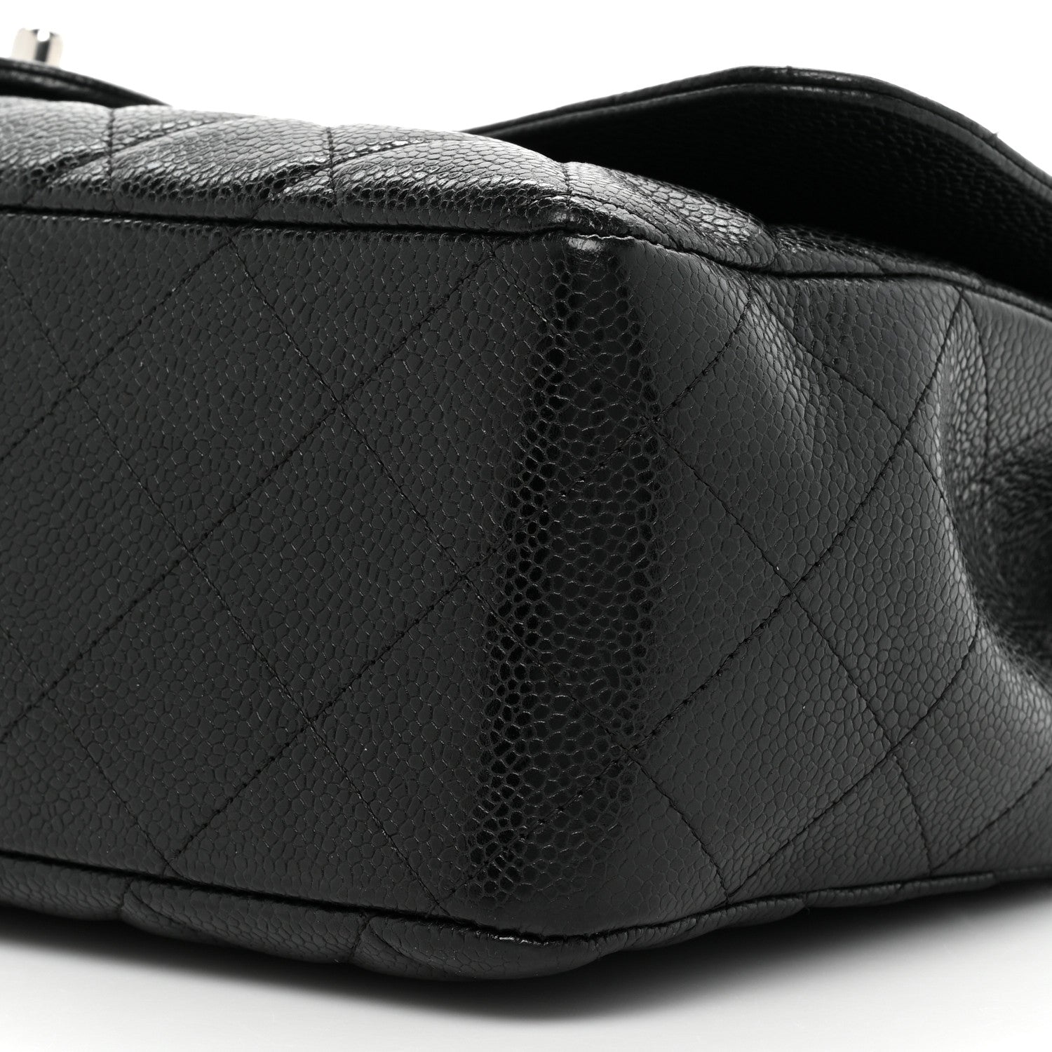 Chanel Caviar Quilted Jumbo Single Flap Black 8 of 10