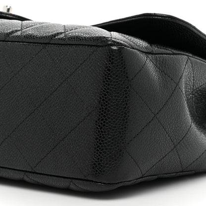 Chanel Caviar Quilted Jumbo Single Flap Black 8 of 10