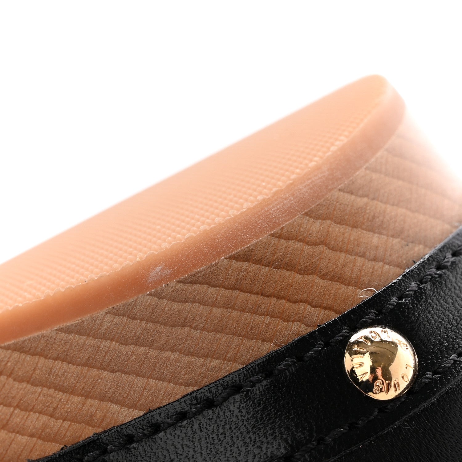 Louis Vuitton Calfskin Patent Monogram Cottage Clog Mules 38 Black 13 of 20