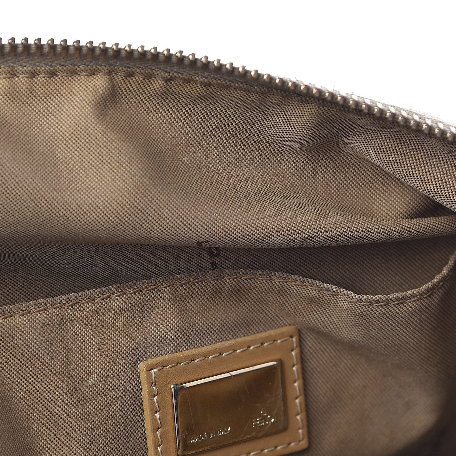 Fendi Zucchino Vitello Roll Tote Beige Tortora 19 of 21
