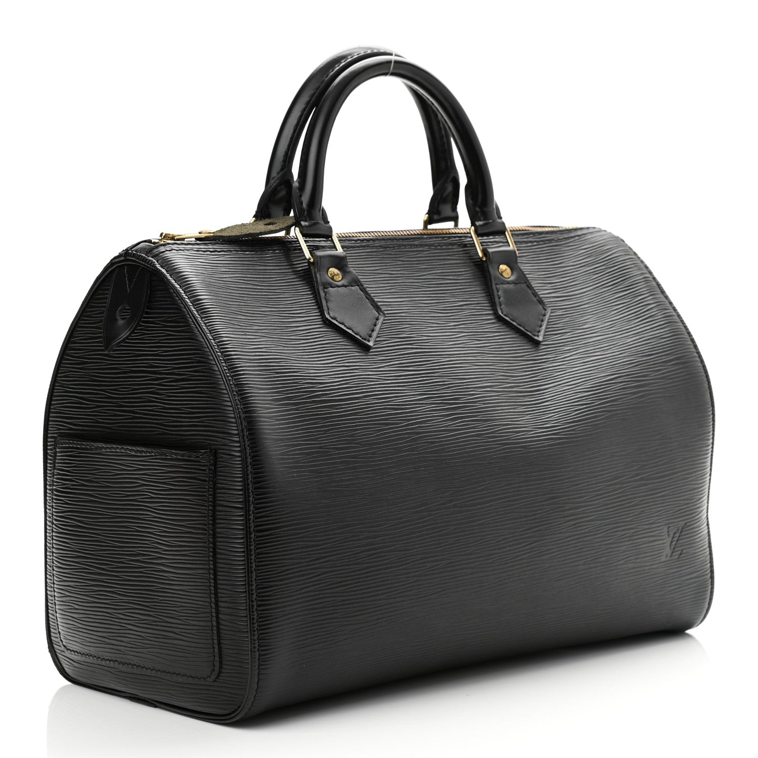 Louis Vuitton Epi Speedy 30 Black 3 of 10