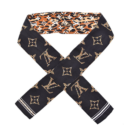 Louis Vuitton Silk Monogram Giant Jungle Bandeau Black 1 of 6