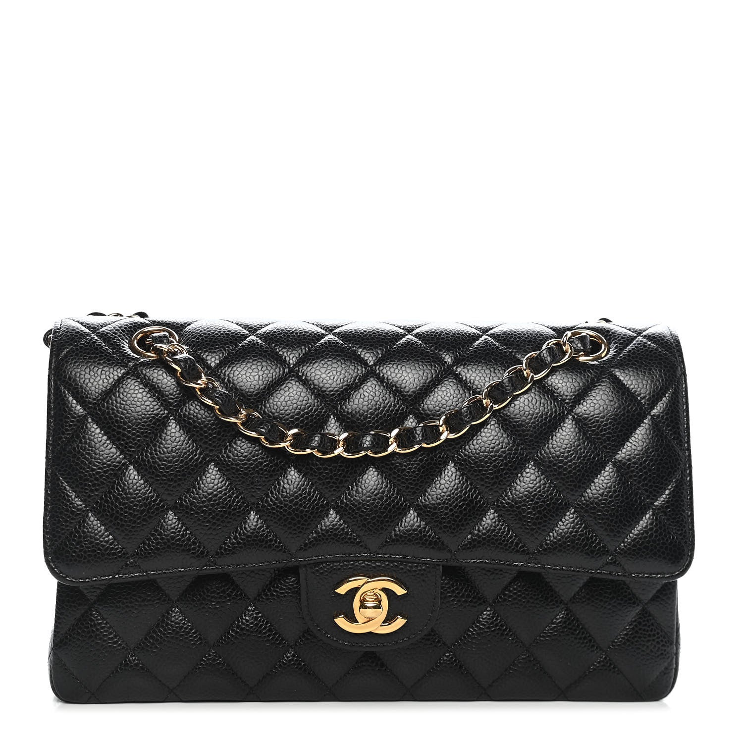 Chanel Caviar Quilted Medium Double Flap Black 1 of 9