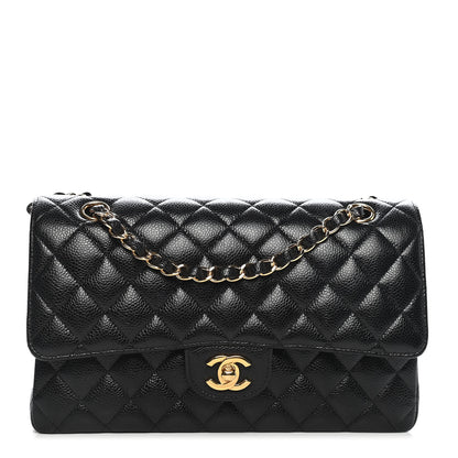 Chanel Caviar Quilted Medium Double Flap Black 1 of 9