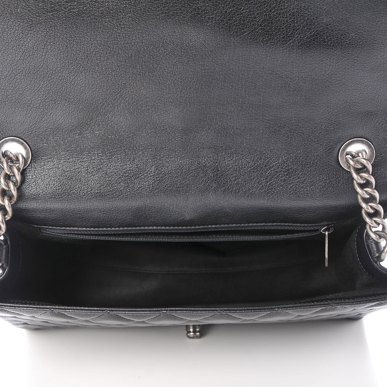Chanel Goatskin Quilted Large City Rock Flap Black 5 of 8