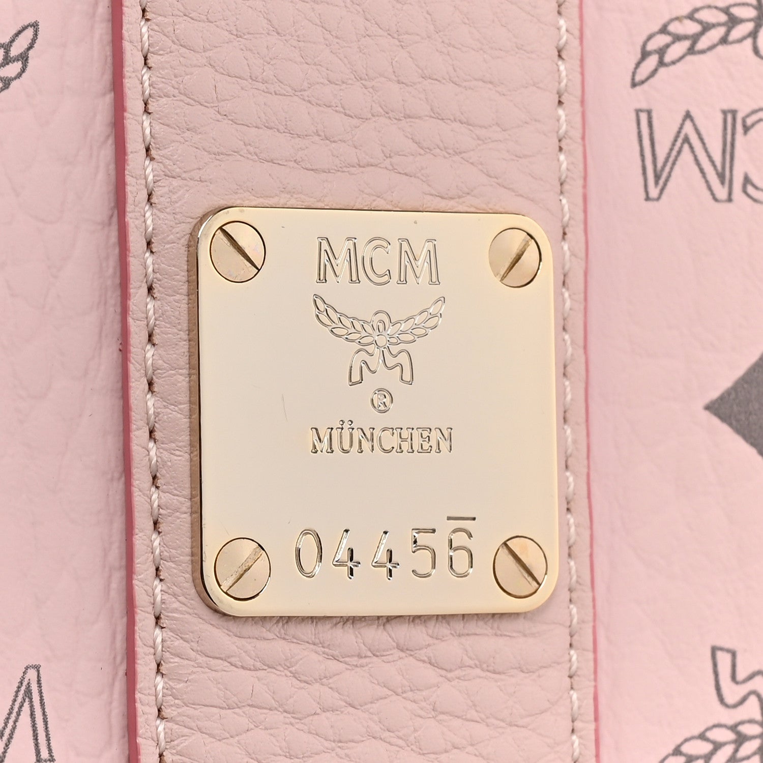MCM Visetos Medium Liz Reversible Shopper Tote Powder Pink 10 of 16