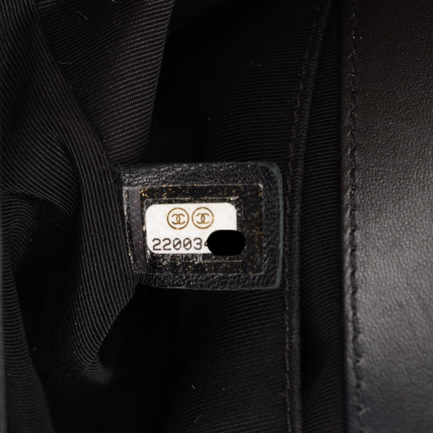 Lambskin Quilted Medium Boy Flap Black