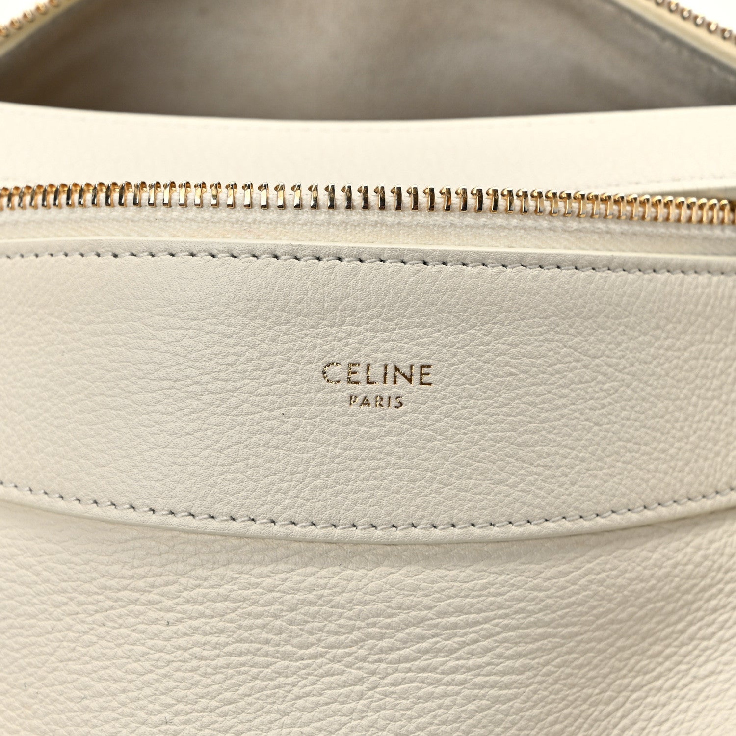 Celine Supple Calfskin Medium Romy Shoulder Bag Rice 6 of 10