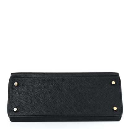 Hermes Togo Kelly Retourne 28 Black 6 of 36