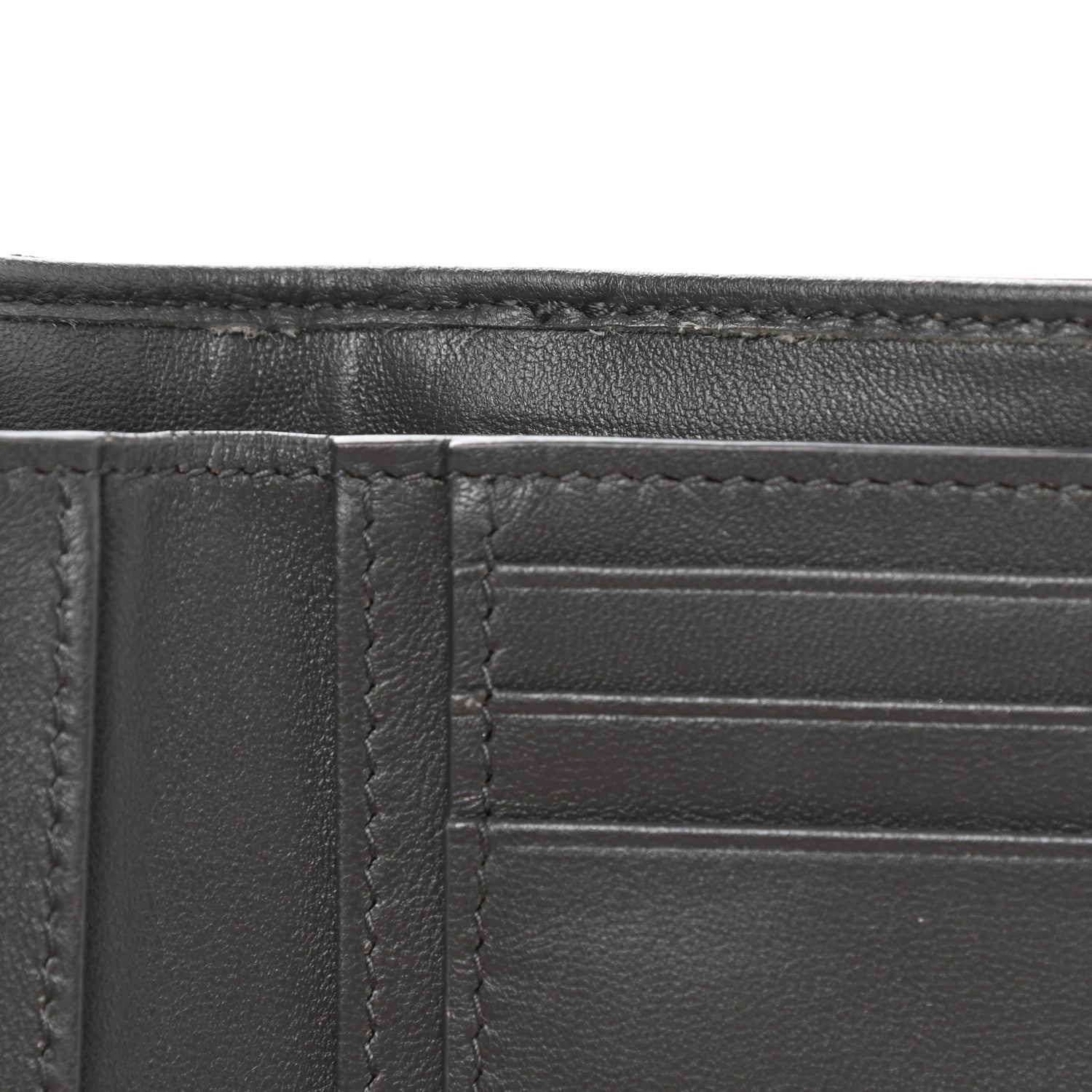 Saint Laurent Lambskin Y Quilted Monogram Compact Loulou Wallet Asphalt 9 of 9