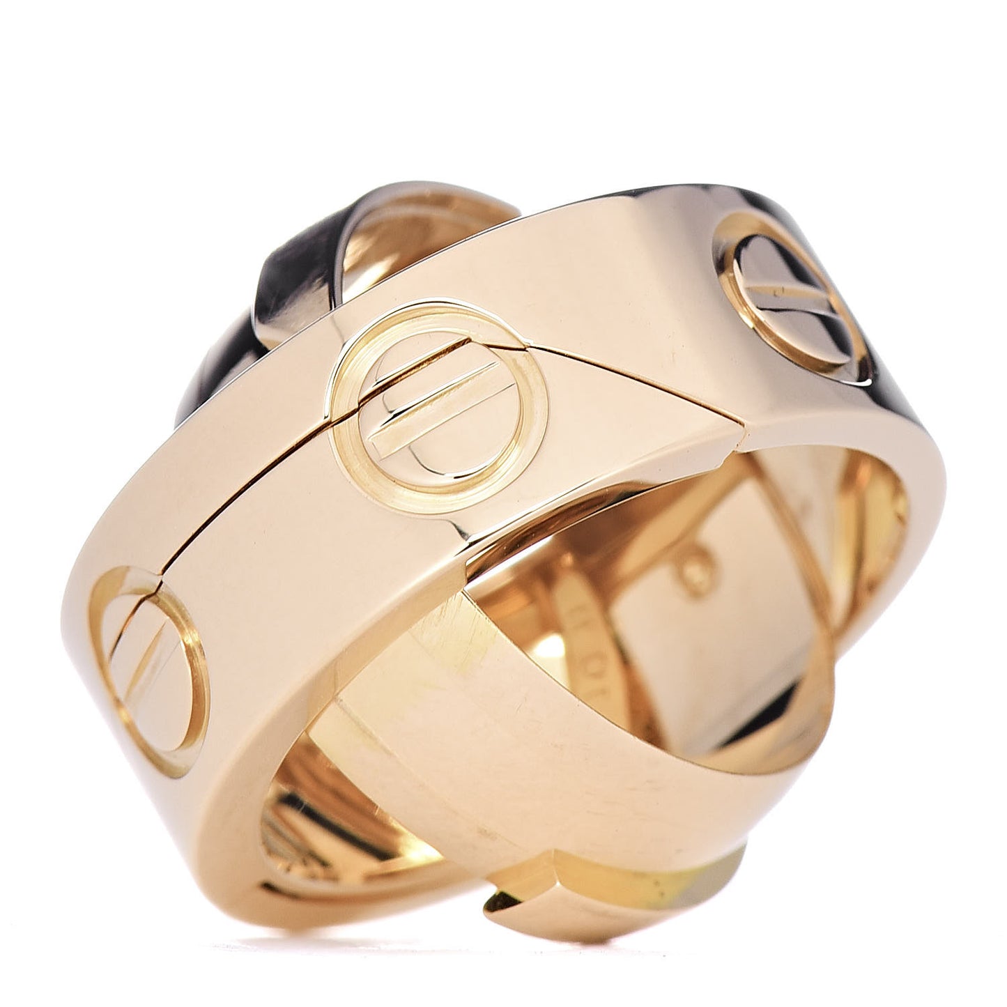 18K Yellow Gold 7mm Astro LOVE Ring 50 5.25