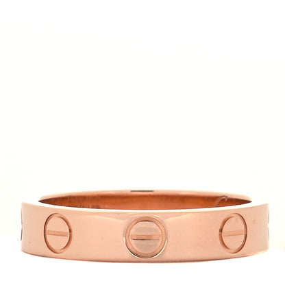 Cartier 18K Pink Gold 3.5mm LOVE Wedding Band Ring 48 4.5 3 of 4