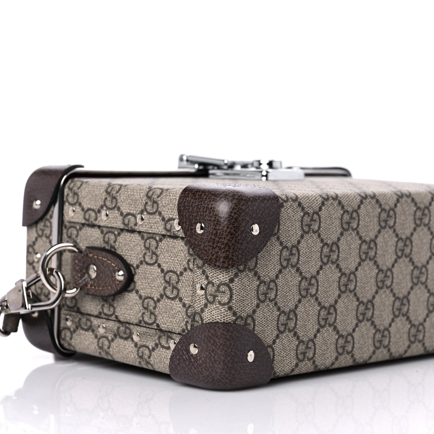 Gucci GG Supreme Monogram Globe-Trotter Beauty Case Brown 7 of 8