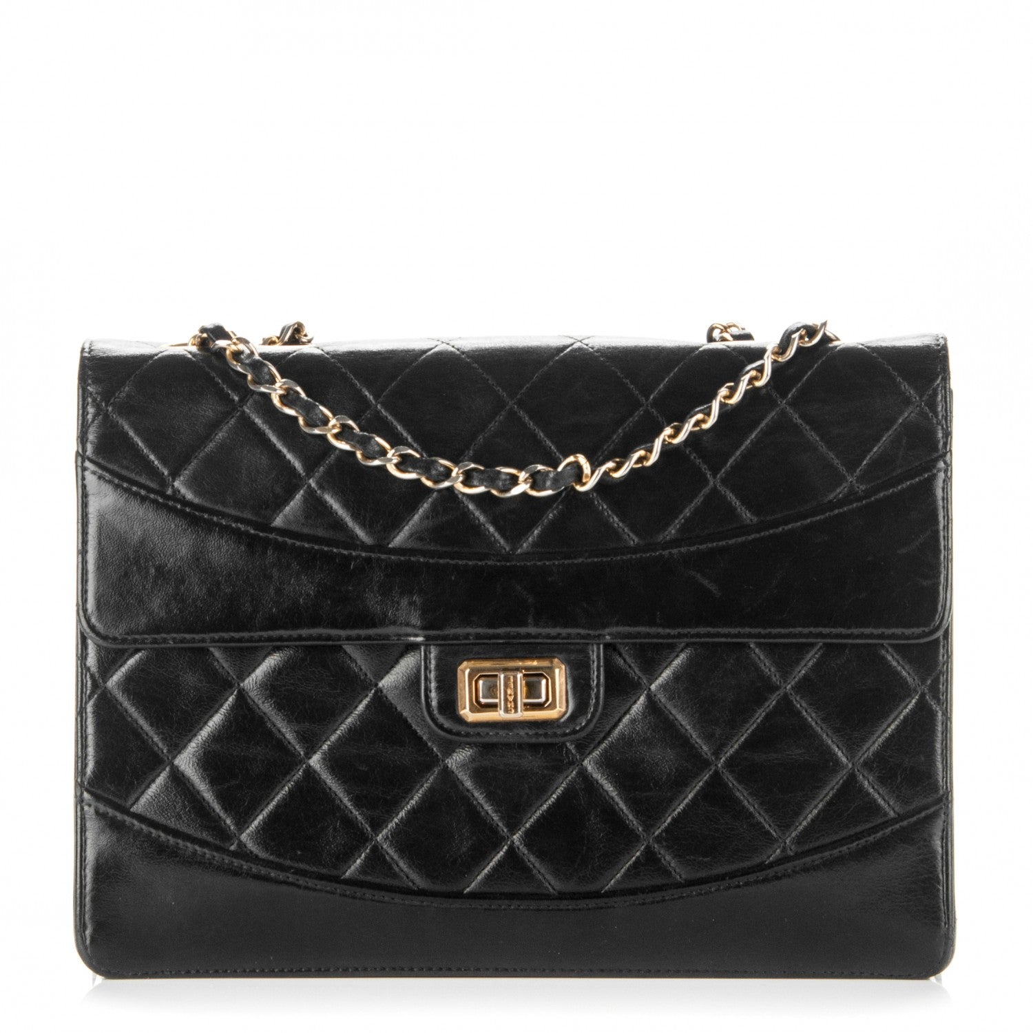 Chanel Lambskin Quilted Medium Single Flap Black 1 of 8