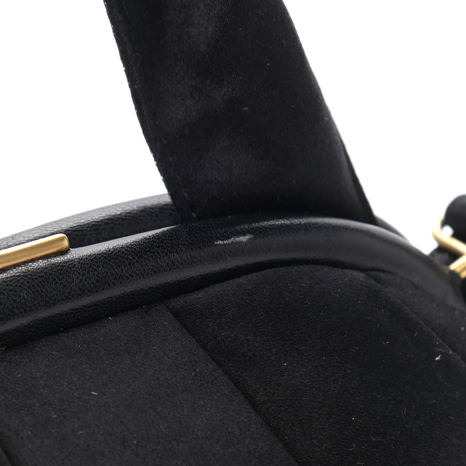 Chanel Satin Kisslock Evening Bag Black 10 of 10
