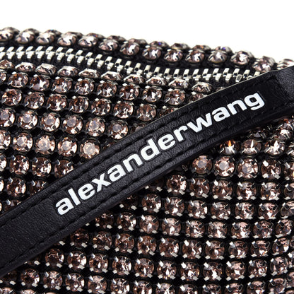 Alexander Wang Mesh Crystal Rhinestone Mini Heiress Pouch Pink 4 of 4