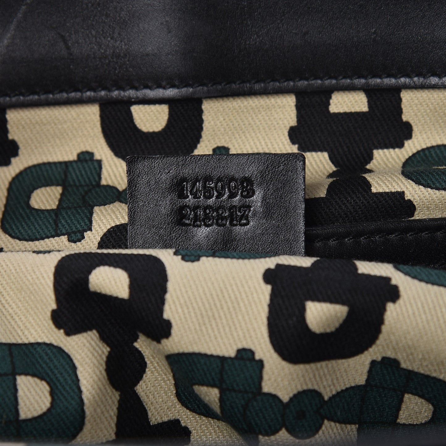 Guccissima Large Punch Tote Black