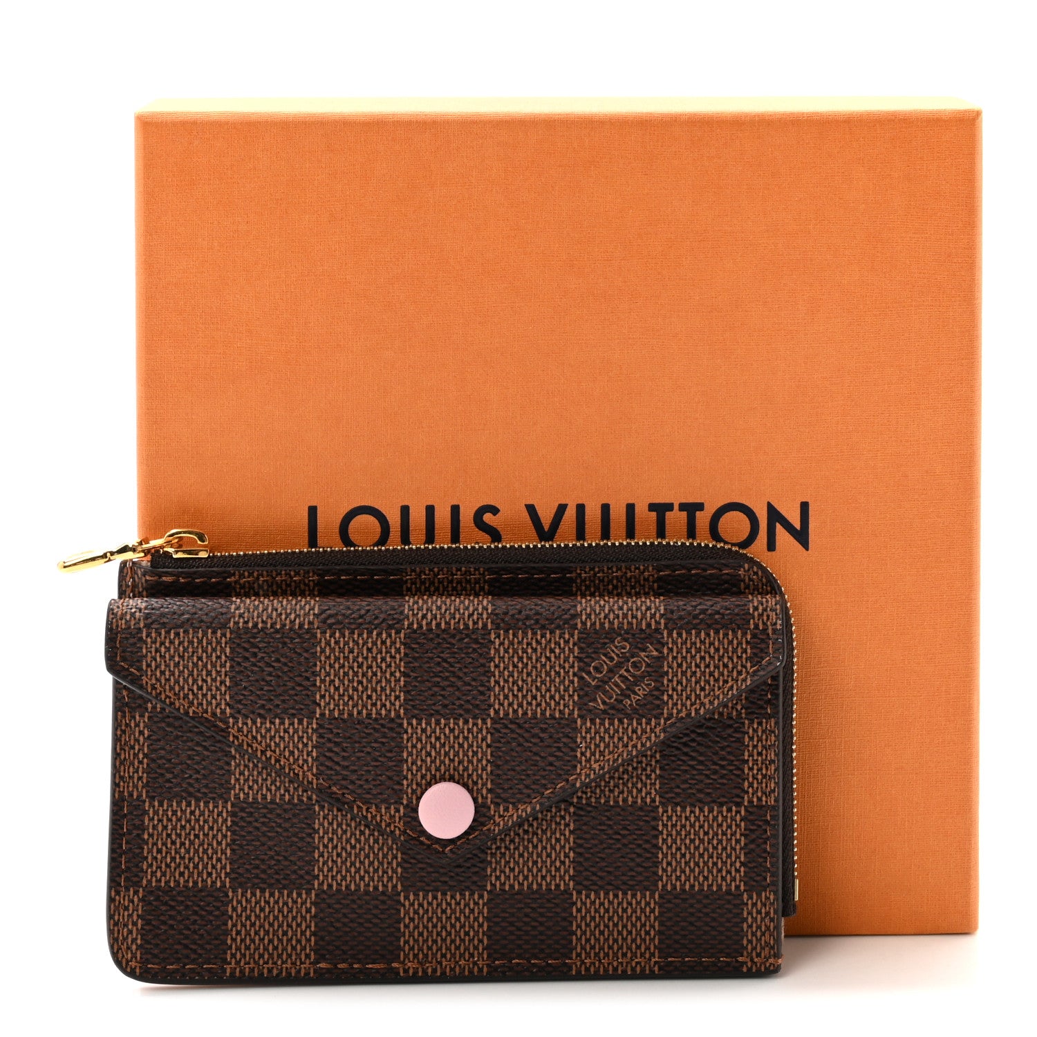Louis Vuitton Damier Ebene Recto Verso Card Holder Rose Ballerine 7 of 7