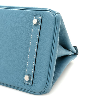 Hermes Togo Birkin 30 Blue Jean 9 of 9