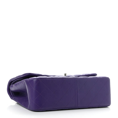 Chanel Lambskin Quilted Jumbo Double Flap Purple 3 of 9