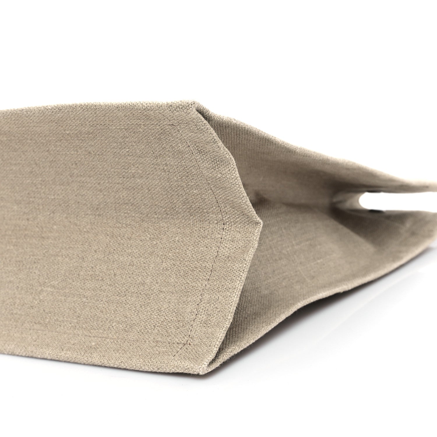 Saint Laurent Linen Calfskin Rive Gauche Tote Greggio Natural 10 of 10
