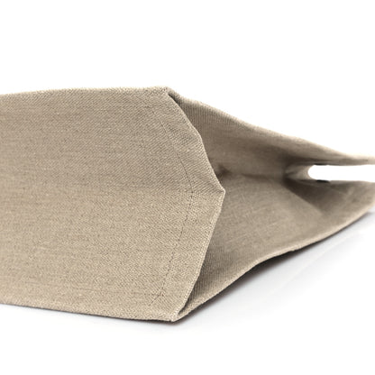 Saint Laurent Linen Calfskin Rive Gauche Tote Greggio Natural 10 of 10