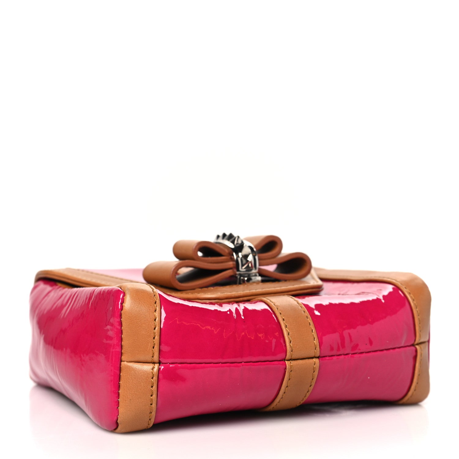 Christian Louboutin Patent Calfskin Sweety Charity Crossbody Bag Pink 4 of 10