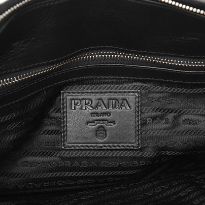 Prada Vitello Soft Shopping Satchel Black 7 of 9
