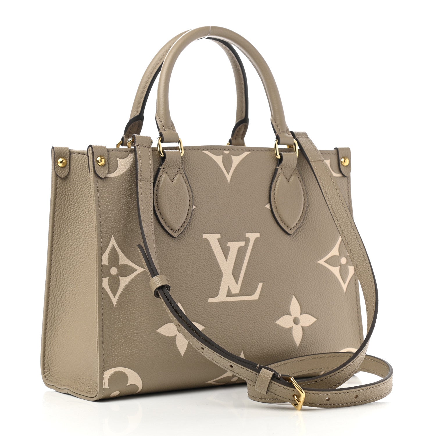 Louis Vuitton Empreinte Monogram Giant Onthego PM Tourterelle Creme 3 of 10