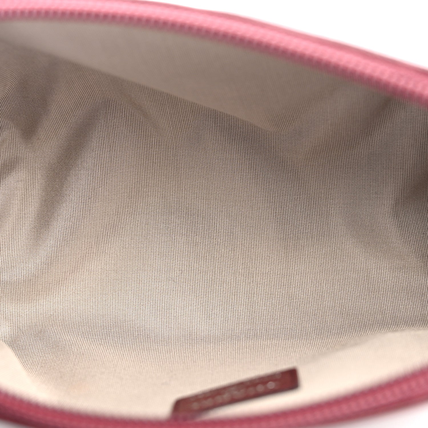 Chanel Goatskin Camellia Embossed Cosmetic Case Dark Red 5 of 9
