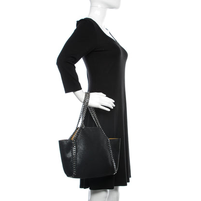 Stella McCartney Shaggy Deer Small Falabella Reversible Tote Black 2 of 9