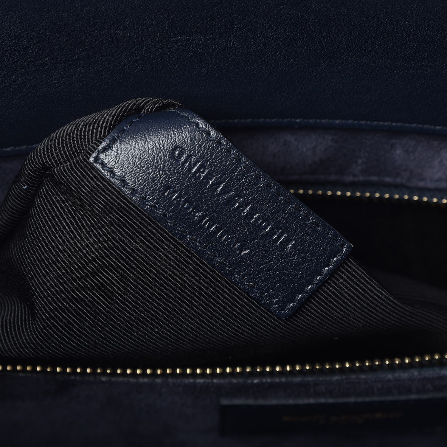 Saint Laurent Calfskin Large Sac de Jour Navy Blue 7 of 7