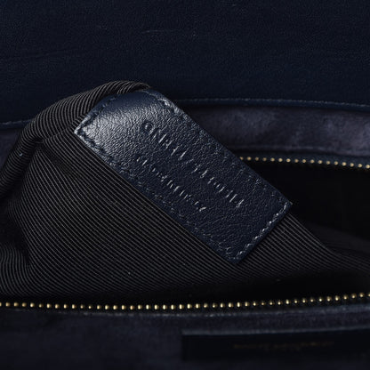 Saint Laurent Calfskin Large Sac de Jour Navy Blue 7 of 7