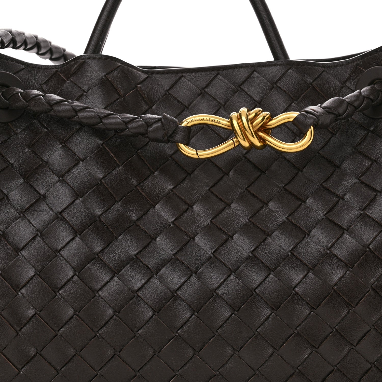 Bottega Veneta Nappa Intrecciato Medium Andiamo Shoulder Bag Fondant 7 of 9