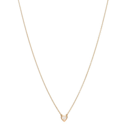 Tiffany 18K Yellow Gold Diamond .17ct Elsa Peretti Diamonds by the Yard Heart Pendant Necklace 1 of 4