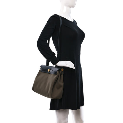 Hermes Toile Militaire Vache Hunter Herbag Zip 31 PM Toundra Black 2 of 11