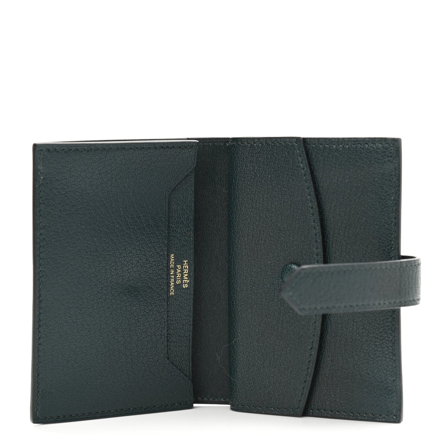Chevre Mysore Mini Bearn Wallet Vert Cypress
