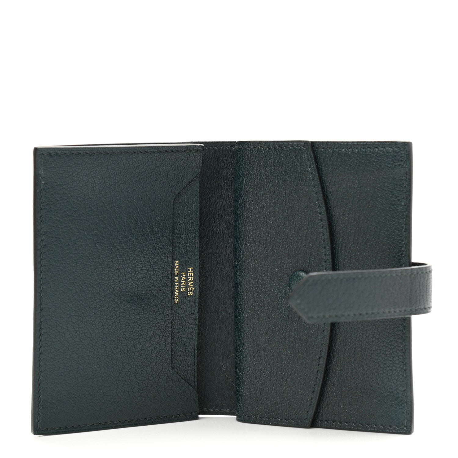 Hermes Chevre Mysore Mini Bearn Wallet Vert Cypress 5 of 8