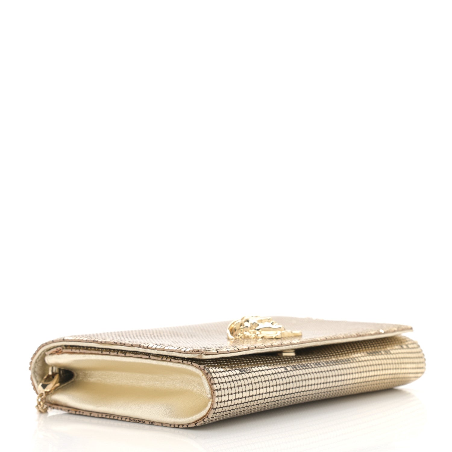 Versace Chainmail Palazzo Evening Bag Gold 4 of 10