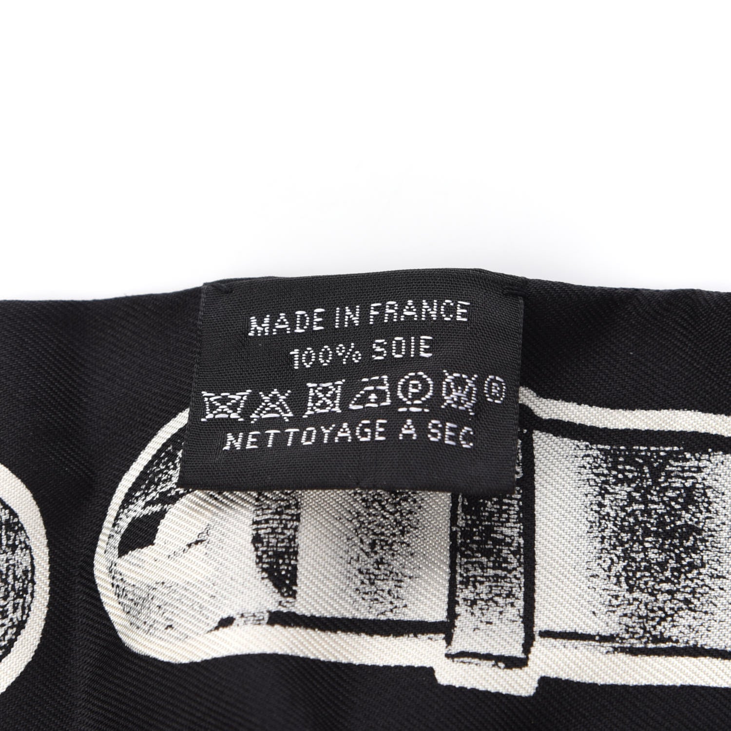 Hermes Silk Le Tresor De Medor Twilly Black White 3 of 3