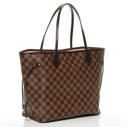 Louis Vuitton Damier Ebene Neo Neverfull MM Rose Ballerine 3 of 6
