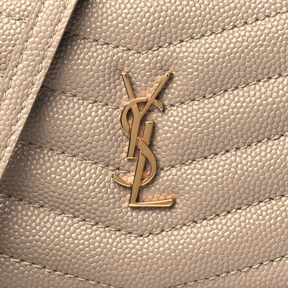 Saint Laurent Grain De Poudre Matelasse Monogram Baby Lou Camera Bag Dark Beige 8 of 11