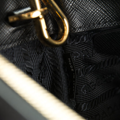 Prada Saffiano Medium Galleria Double Zip Tote Black 7 of 8