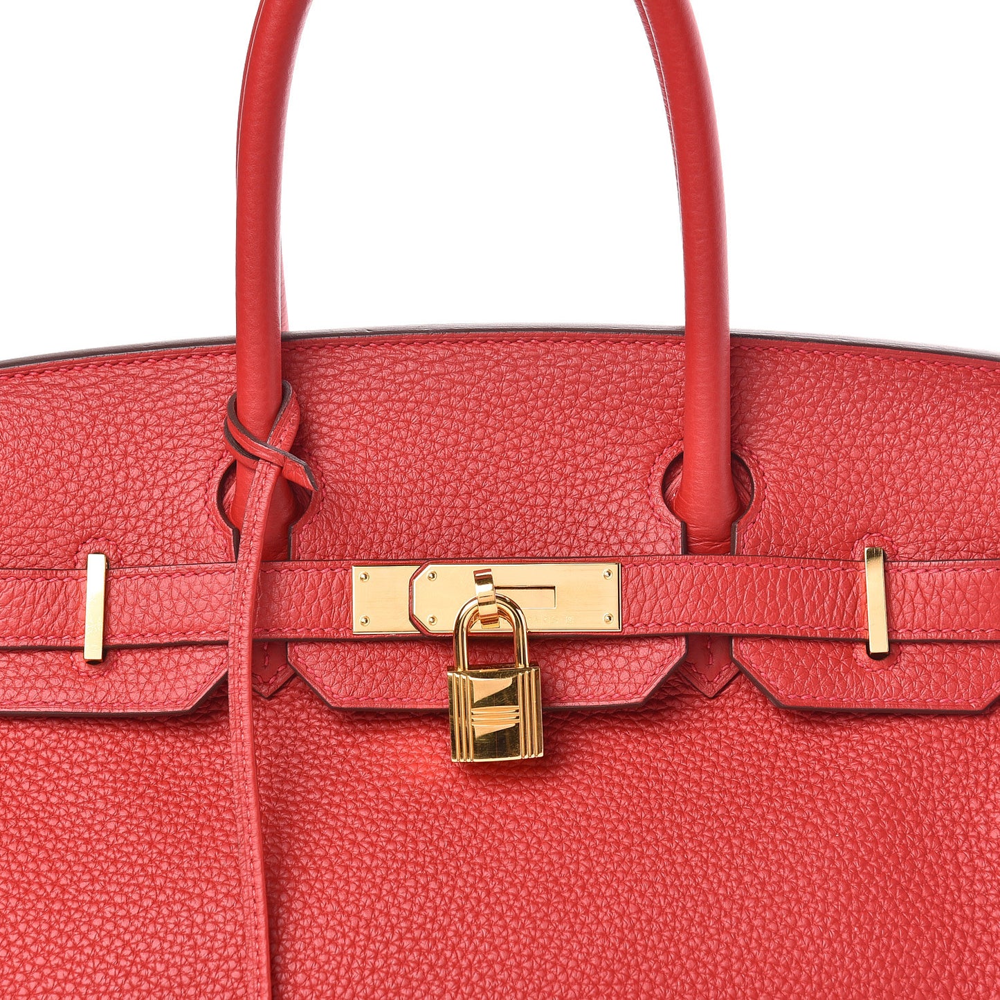 Taurillon Clemence Birkin 30 Rouge Casaque