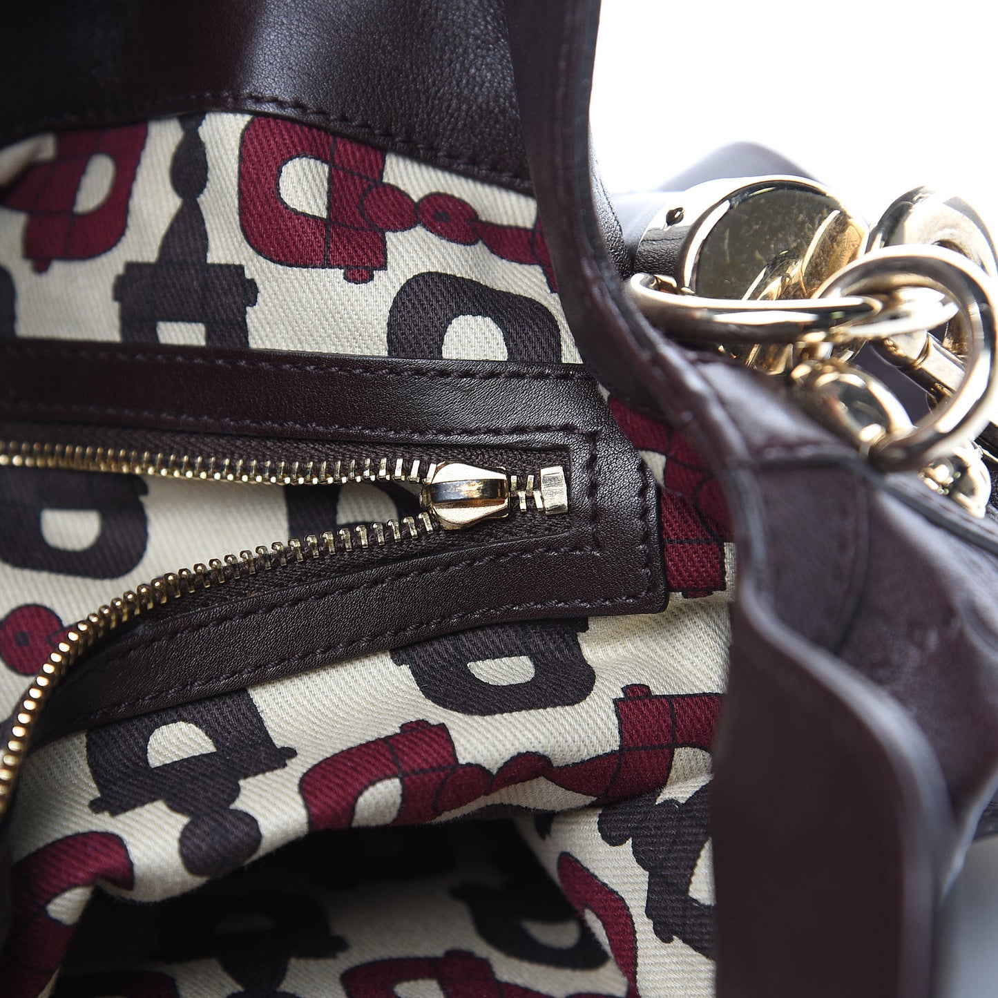 Guccissima Medium Indy Top Handle Hobo Dark Brown